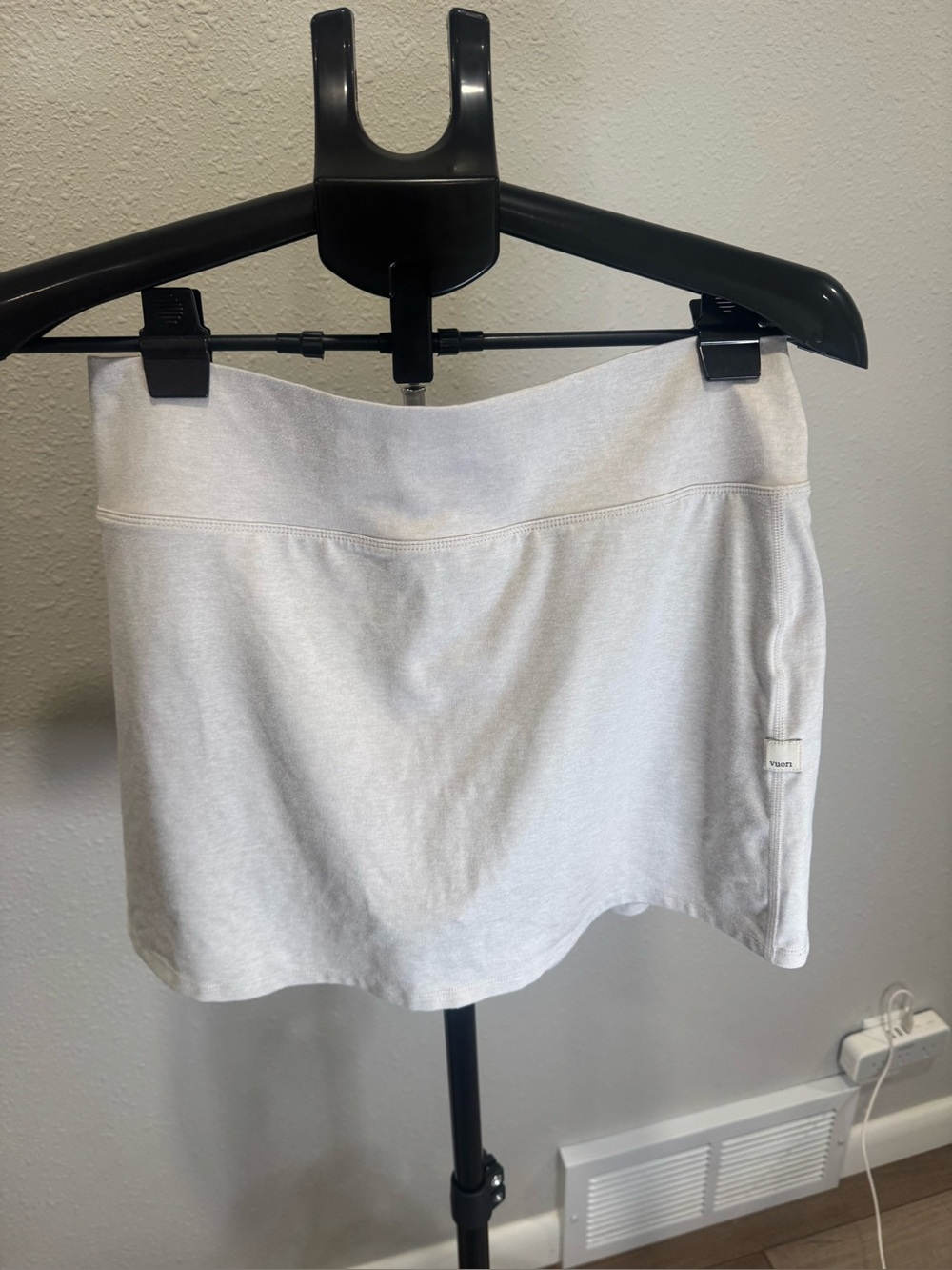 Vuori Light Gray Athletic Mini Skort